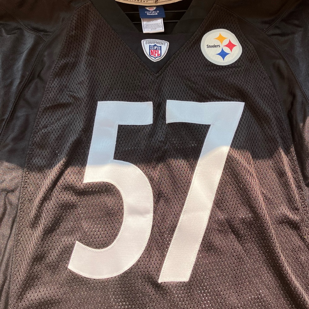 Reebok Black NFL Steelers Jersey signed by Keradan Fox